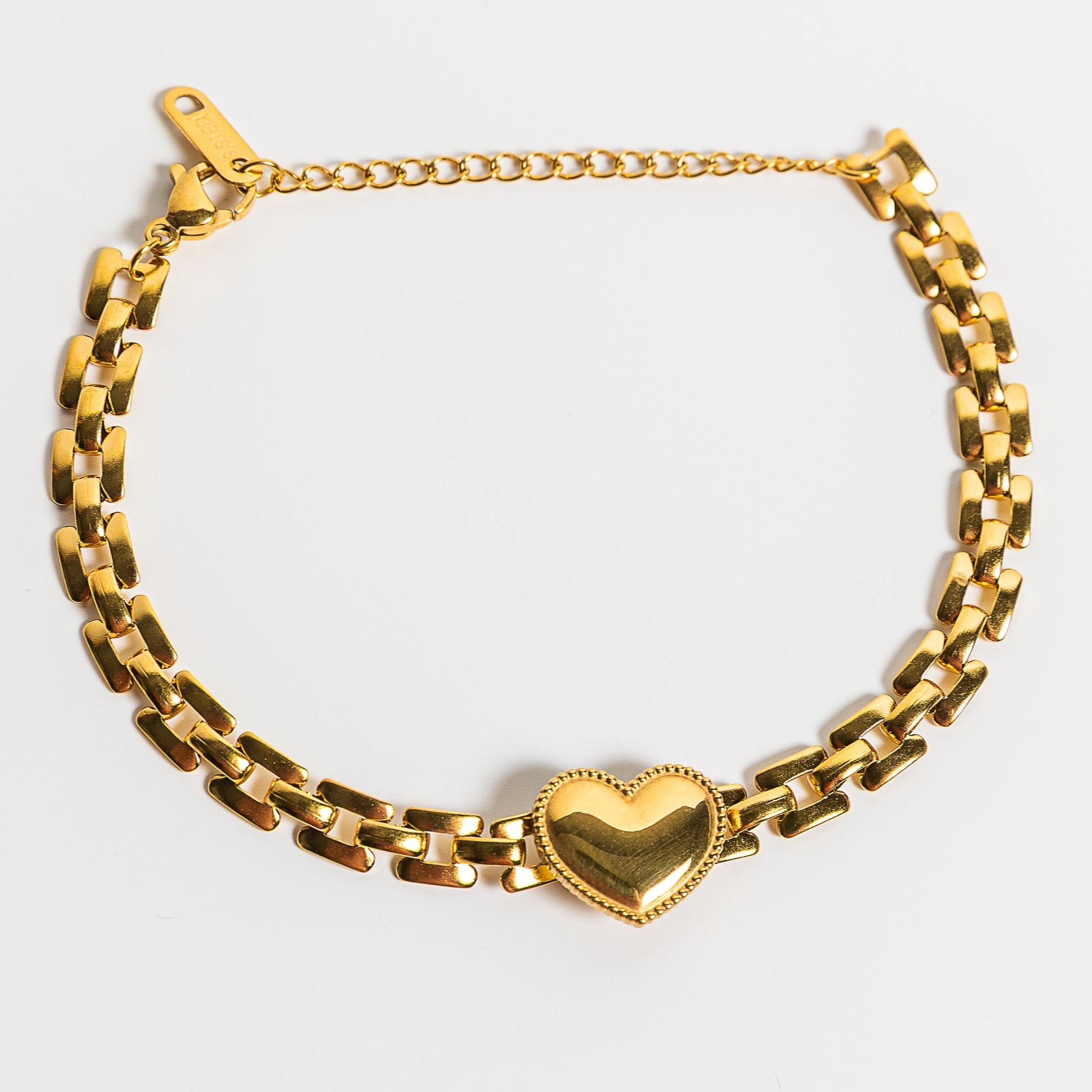 “AMOR CHAIN BRACELET” 18K GOLD PLATED