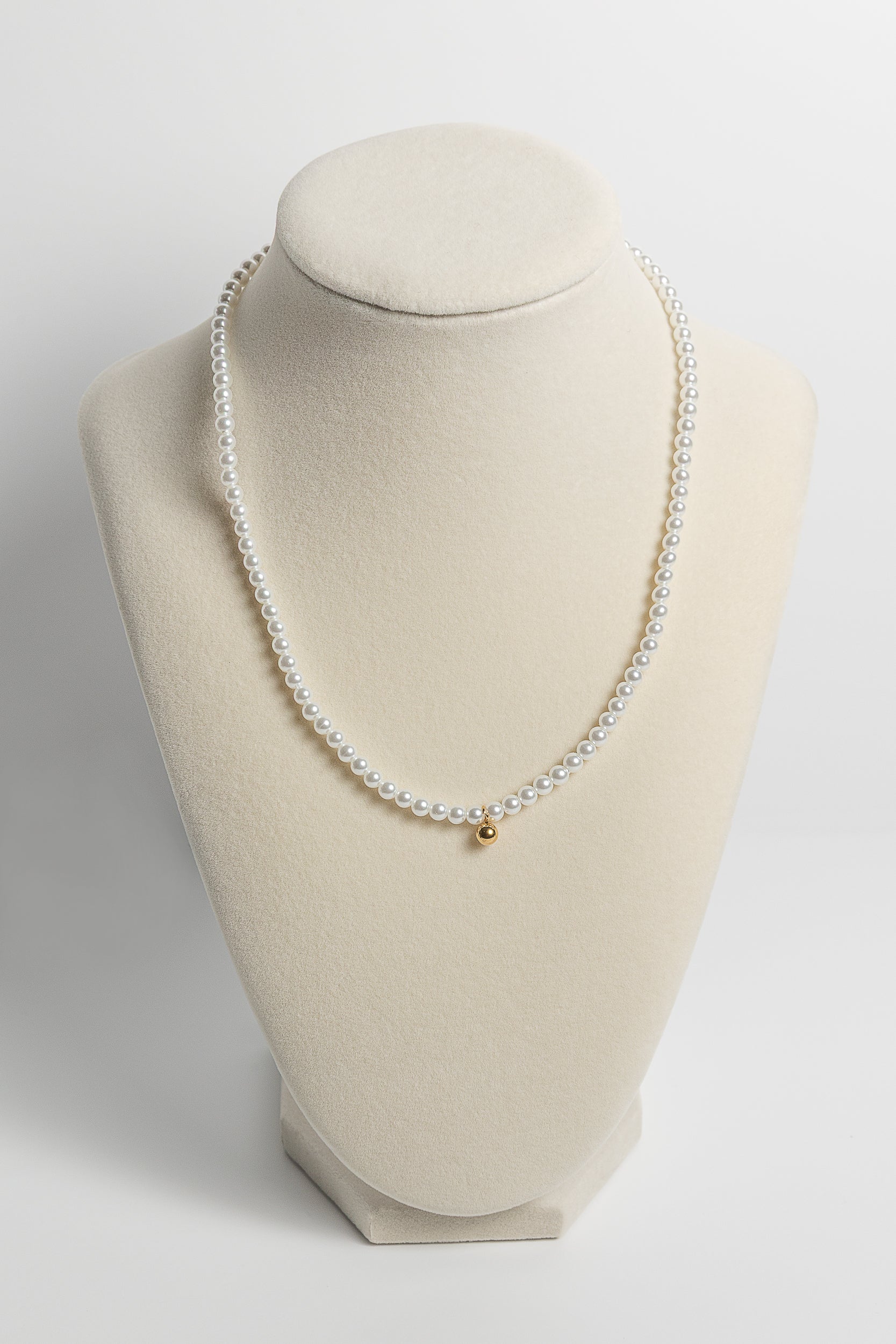 “PERLA MINI” NECKLACE 18K GOLD PLATED STEEL