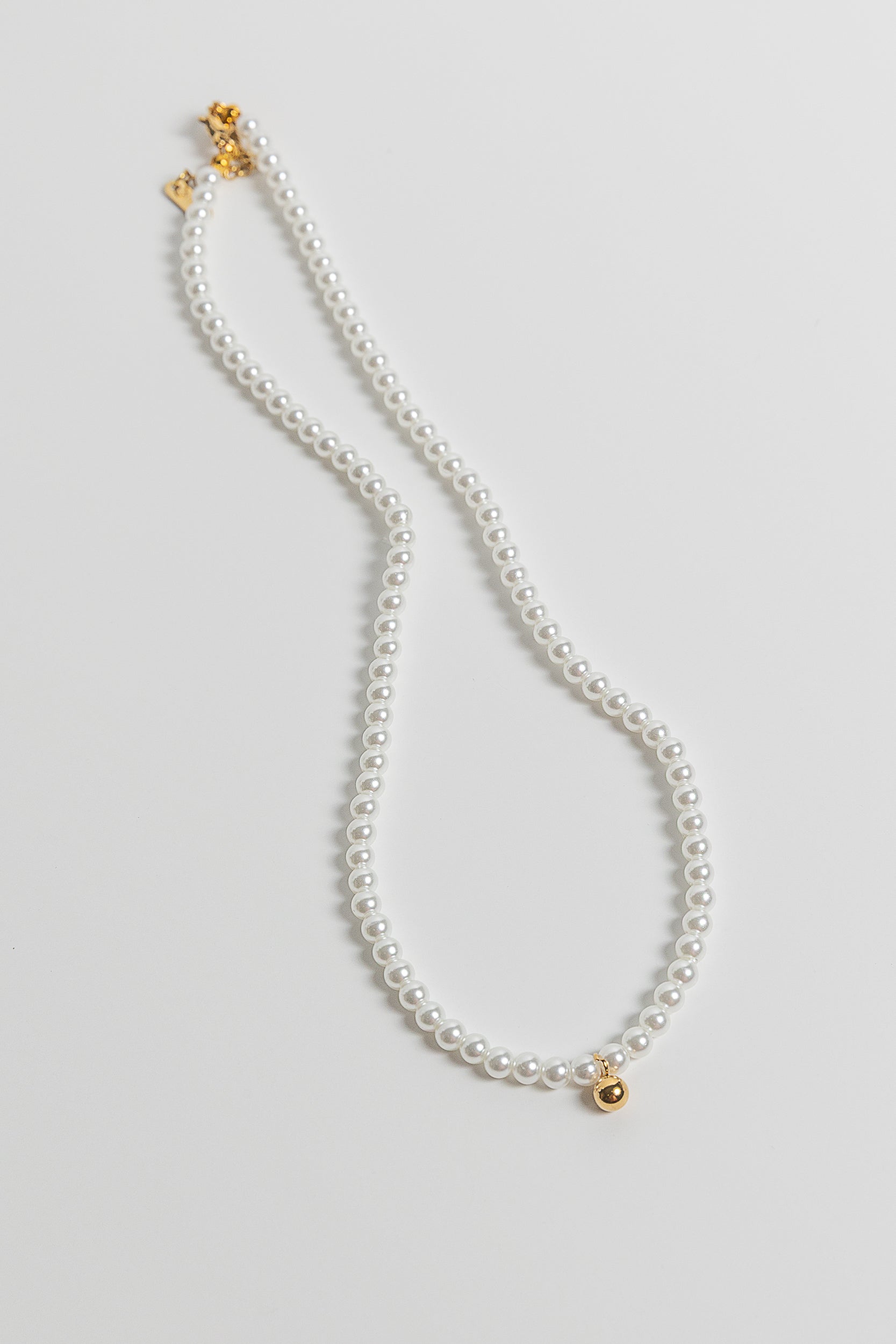 “PERLA MINI” NECKLACE 18K GOLD PLATED STEEL